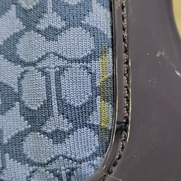 Coach Rivington Logo Navy Blue Rain Boots Womens Size 5 New - Picture 13 of 14